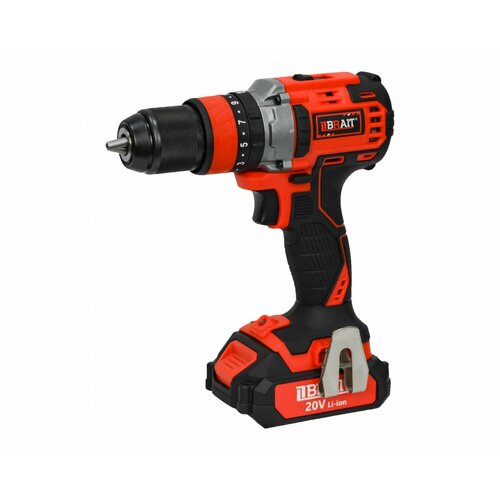 Дрель BRAIT акк уд BCDI20-2PUMBL 20В Li-ion1х20Ач0-4002000обмин45Нм БЗП 15-13мм бщ32кг 9780₽