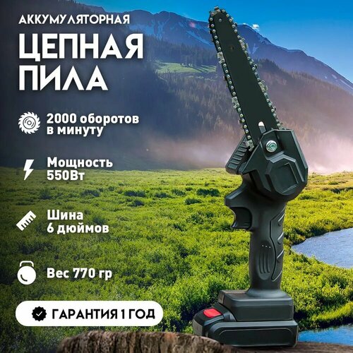 Аккумуляторная цепная пила, Цепная пила аккумуляторная, Аккумуляторная пила, Беспроводная пила