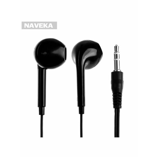 Наушники U19 проводные вкладыши 1 м Jack 35 мм чёрные 518₽
