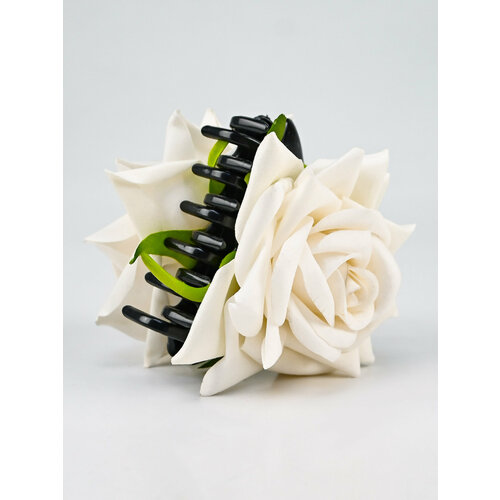 Большой краб заколка крабик аксессуар украшение для волос с цветком розой 269₽