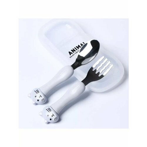 Набор детских столовых приборов в футляре Котята 910₽