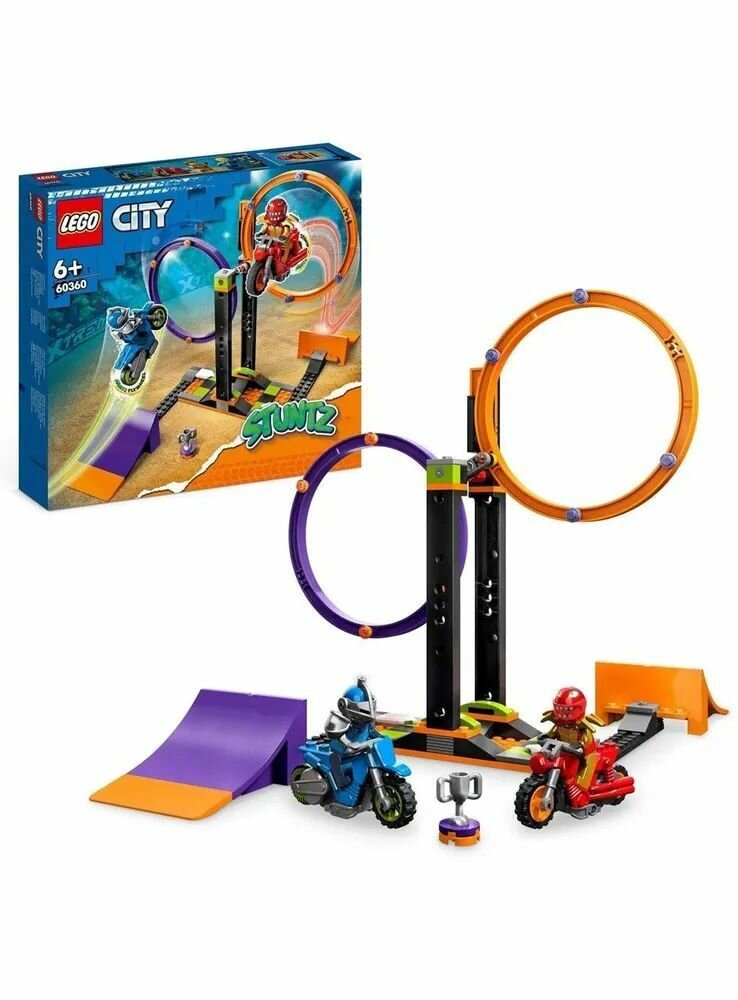 Конструктор LEGO CITY "Испытание каскадеров с вращением", 60360