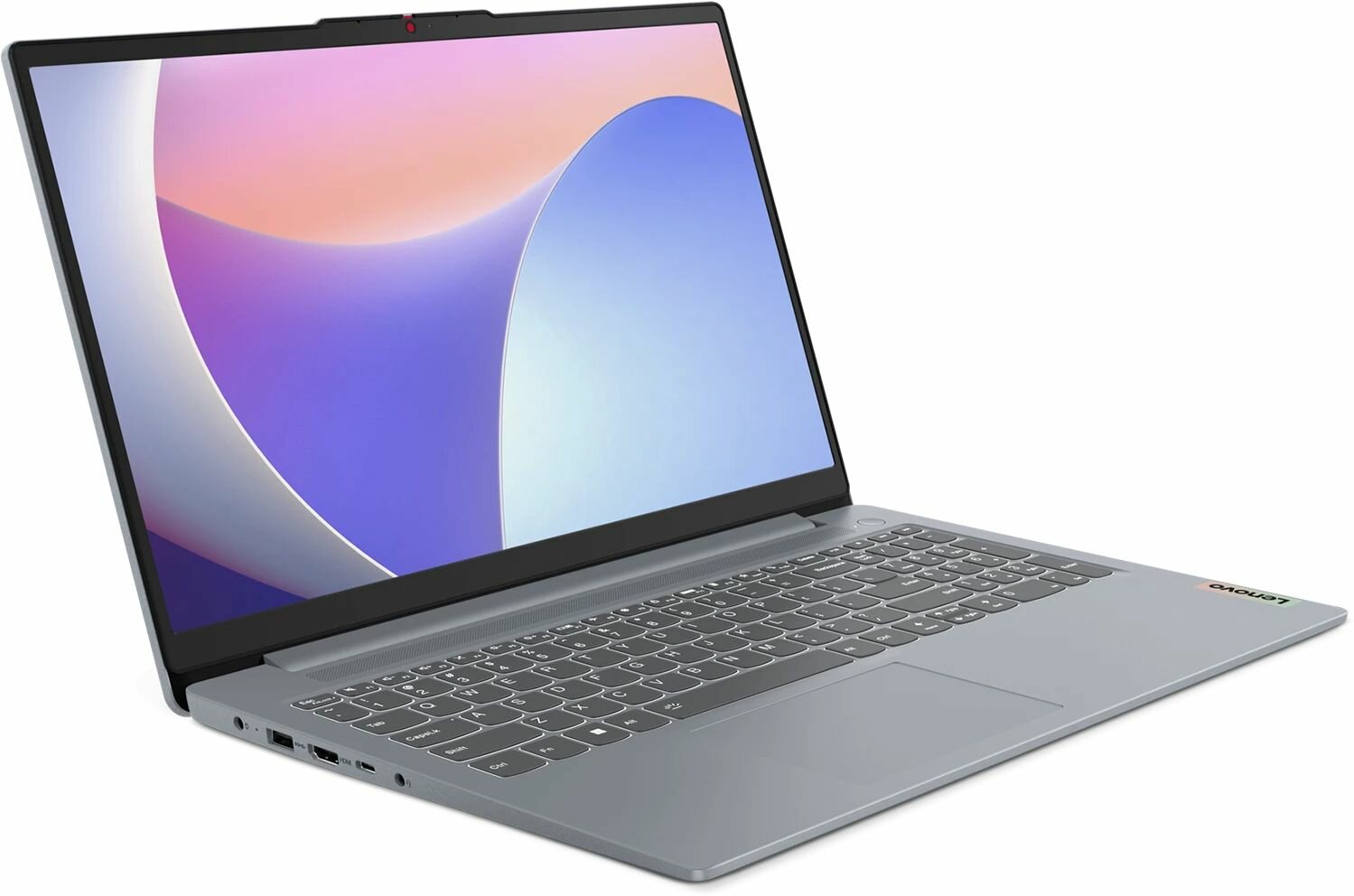 Ноутбук Lenovo IP Slim 3 15IRH8, 15.6", TN, Intel Core i5 13420H, LPDDR5 16ГБ, SSD 512ГБ, Intel UHD Graphics, серый (83em0063fu)