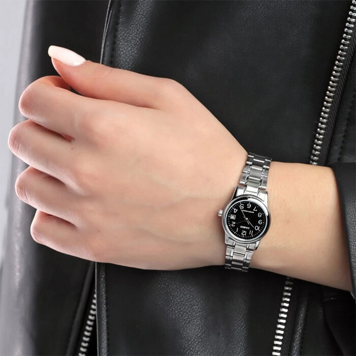 Наручные часы CASIO Collection, серебряный, черный — фото 1