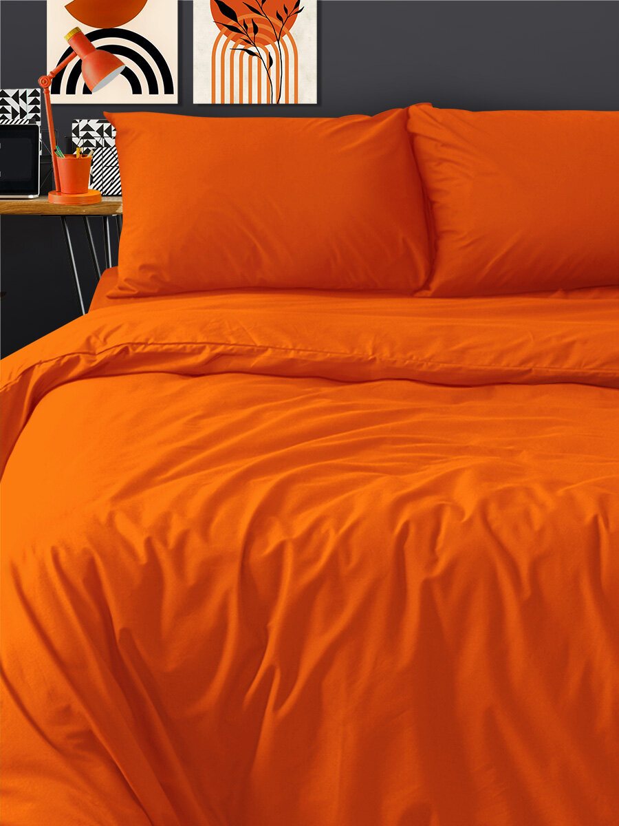 фото Постельное белье Uniqcute из поплина Евро с наволочками 50х70 см