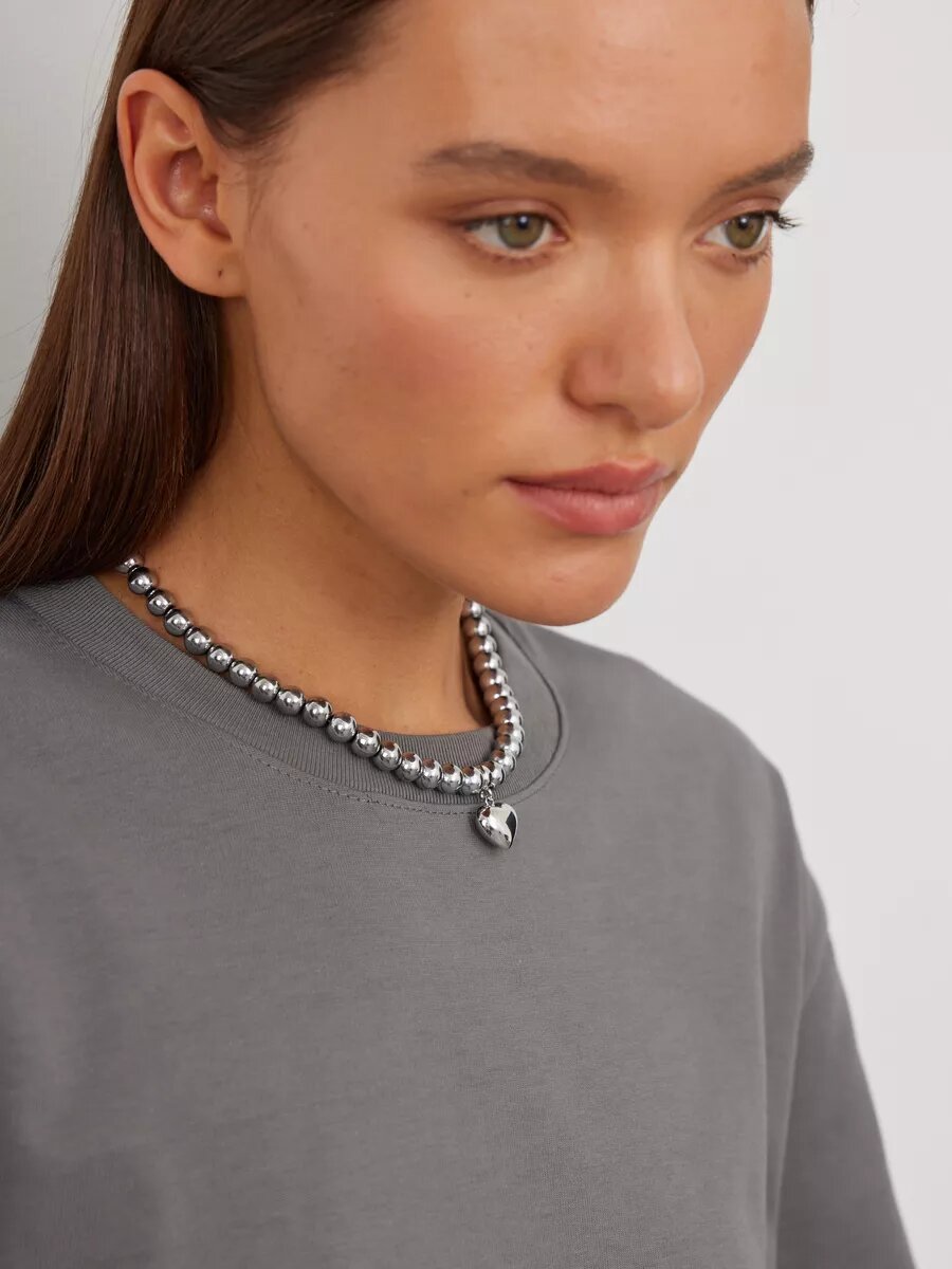 Чокер Браслет Bar, длина 38 см, серый — фото 1