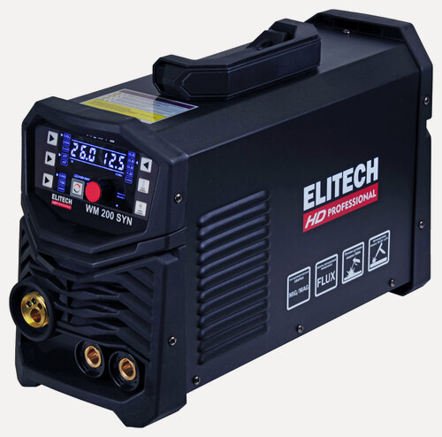 Изображение товара Сварочный аппарат Elitech WM 200 SYN инвертор ММА/TIG MIG/MAG 4.6кВт