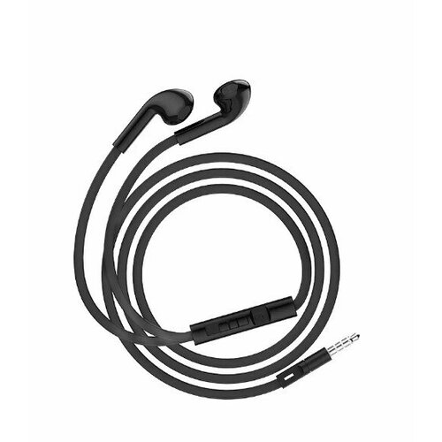 Наушники BOROFONE BM23 Bright Sound 35мм вкладыши громкость - 12м черный 60000₽