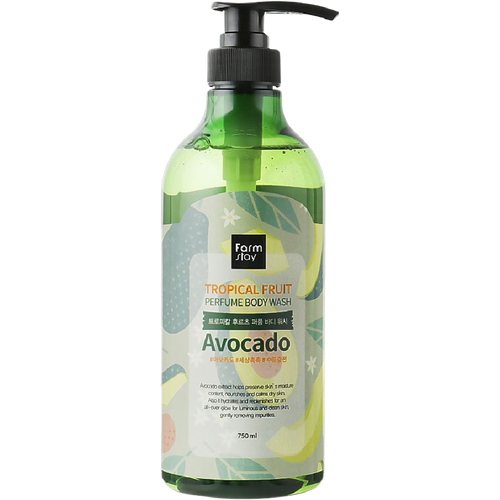Farmstay Avocado Гель для душа с экстрактом авокадо Farmstay Tropical Fruit Perfume Body Wash Avocado - 250 мл 1187₽