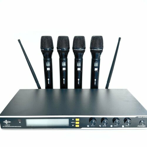 Ross U4MOD микрофонная радиосистема с четырьмя ручными микрофонами UHF диапазона 500-560 МГц 2435100₽