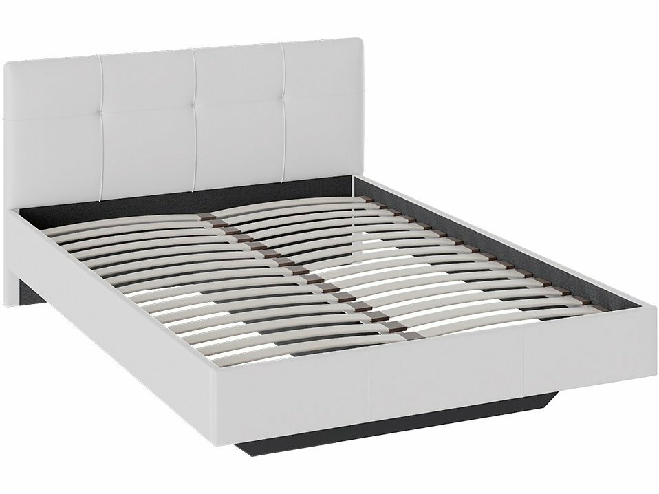 фото Элис Кровать с мягкой обивкой тип 1 (1400) (Белая)