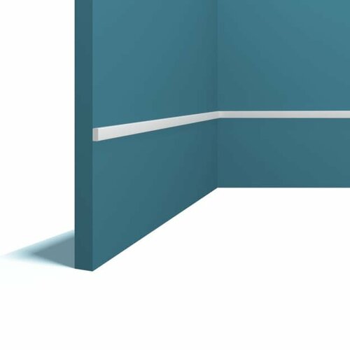 Потолочный плинтус (карниз) Перфект Плюс P132 размер 1x 0.5 см длина 2 метра. P132