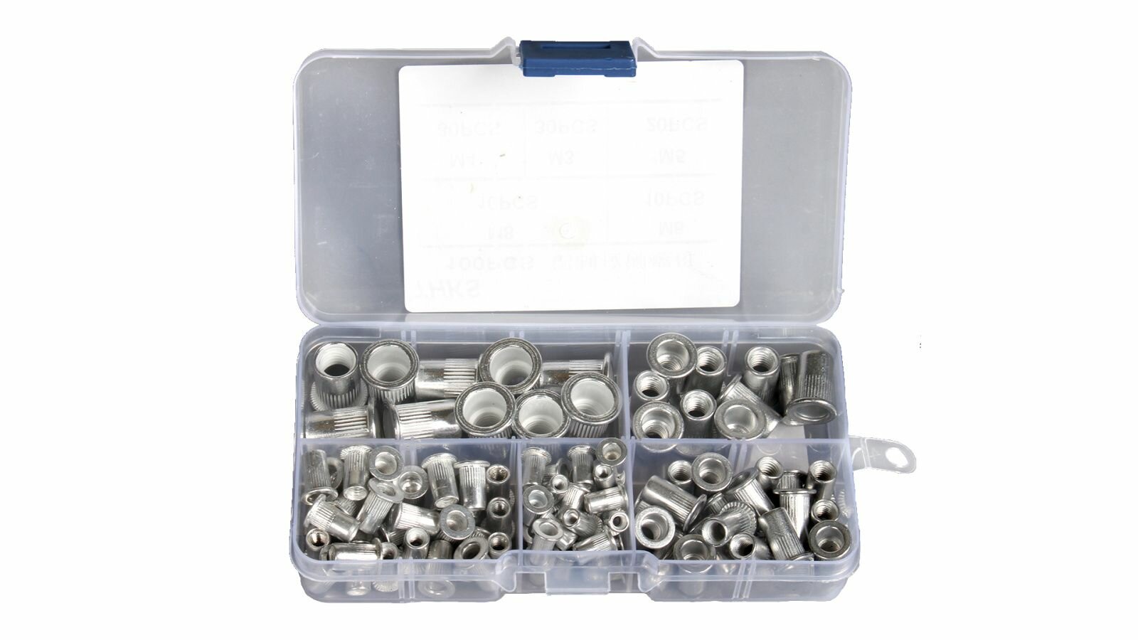 фото Набор заклепок резьбовых М3-М8 100 предметов алюминий