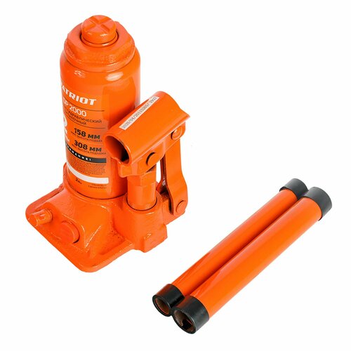 Домкрат бутылочный Patriot DP 2000 грузоподъёмность до 2 т 3148₽