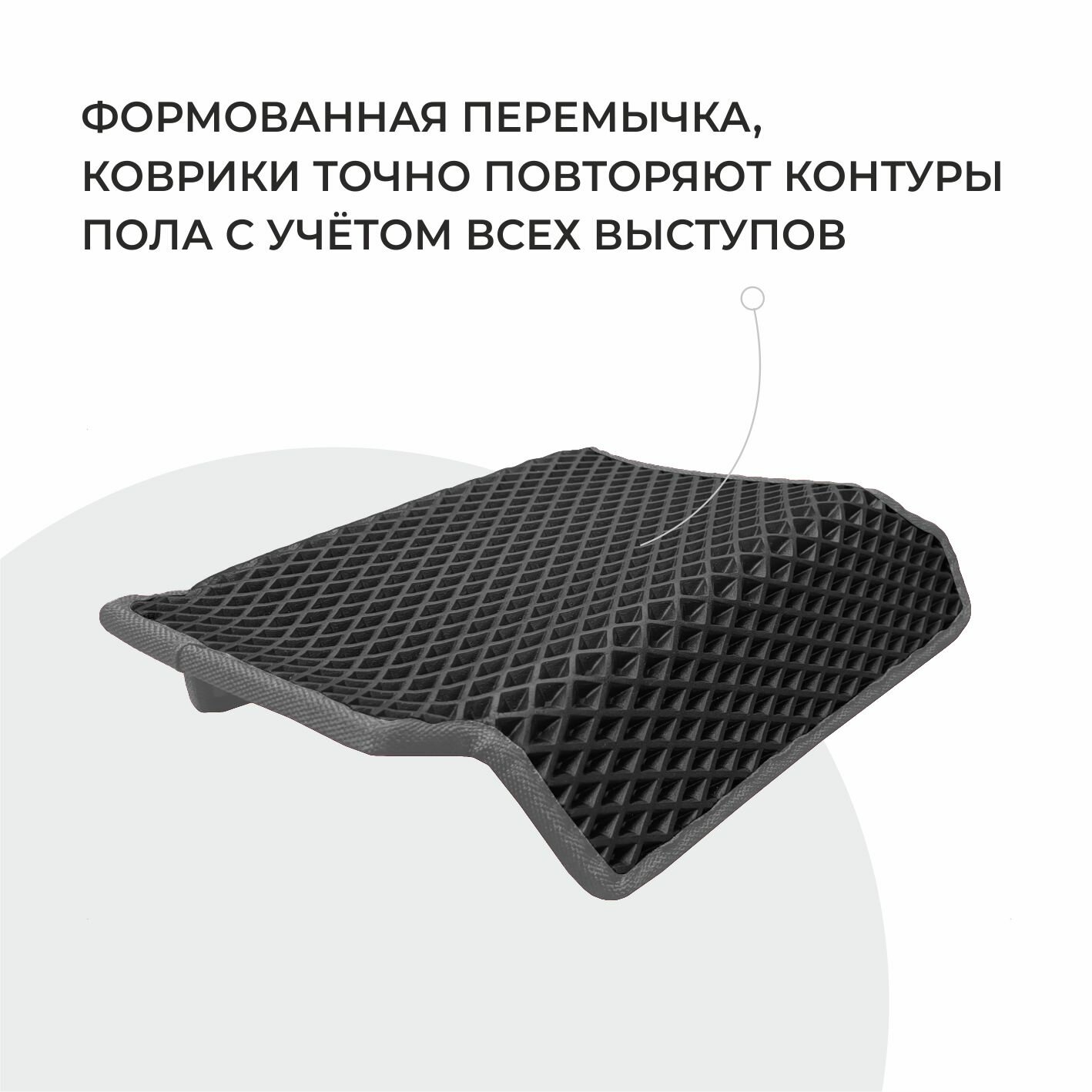 Автомобильные коврики EVA в салон Foton Tunland G7 (2019-2024) — фото 1