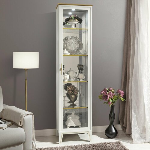 Витрина Dana Palmari P0210 1 дв с зеркалом полки стекло 4 шт 56921₽