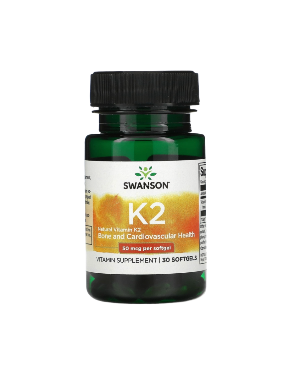 Swanson Ult Natural Vitamin K2 50 mcg 30 softgel