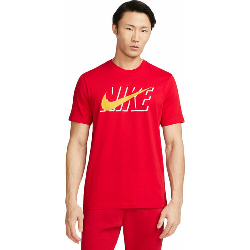 Футболка спортивная NIKE, размер S, красный