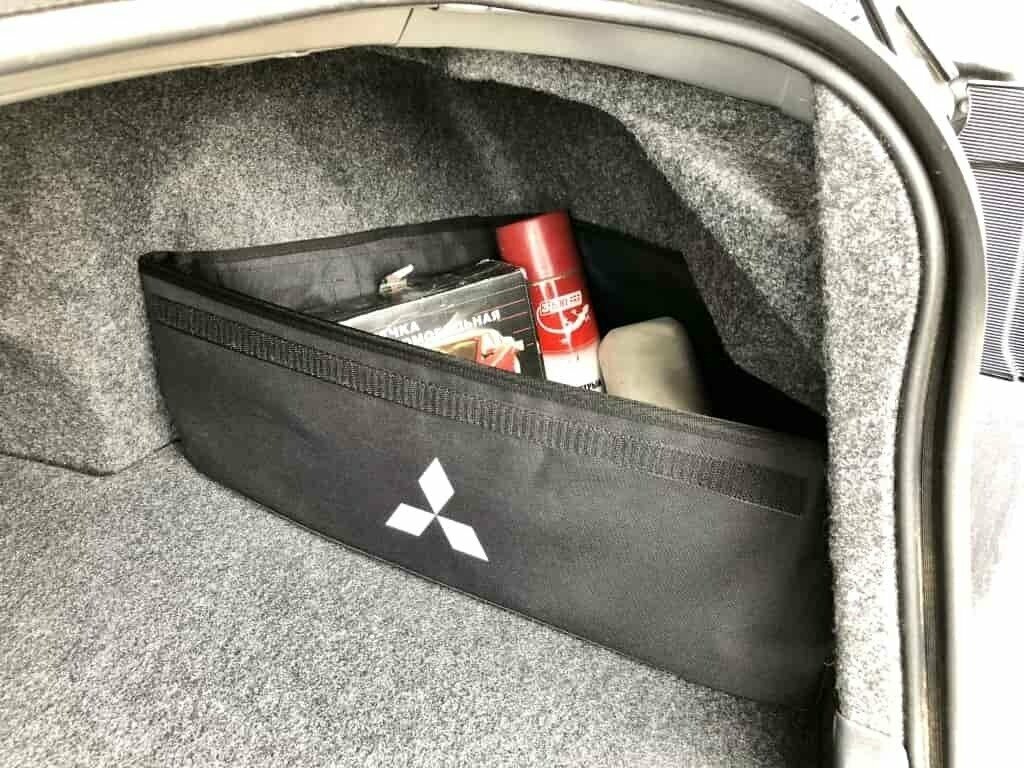 Органайзеры в ниши багажника для Mitsubishi Lancer X (комплект 2шт)