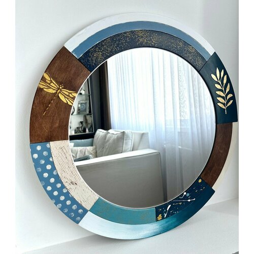 Интерьерное зеркало Абердин ручной работы 55см.