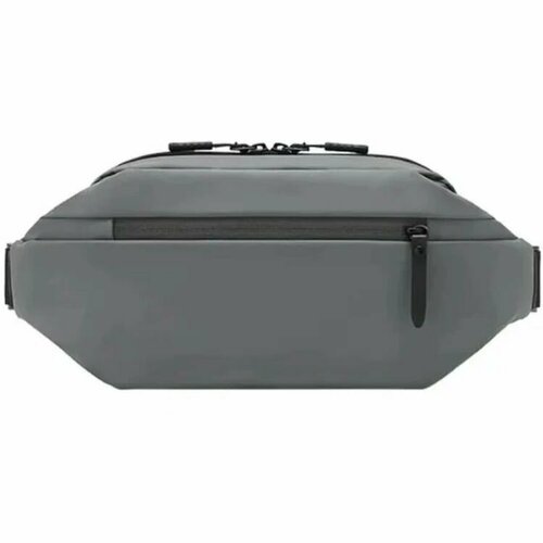 Сумка поясная Mijia бананка фактура матовая гладкая серый 2490₽