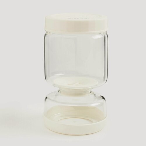 Изображение товара Банка для маринованных продуктов, 300/600 мл, двойная стекло/силикон, бежевый, Laneri