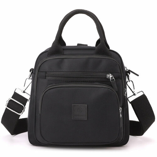 Сумка-мессенджер SenBaoLu, женская, нейлоновая, трехмерная, с молнией, черная