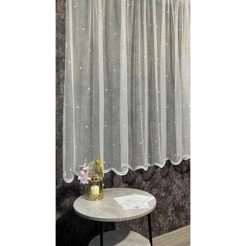 Тюль на кухню вышивка 300х160