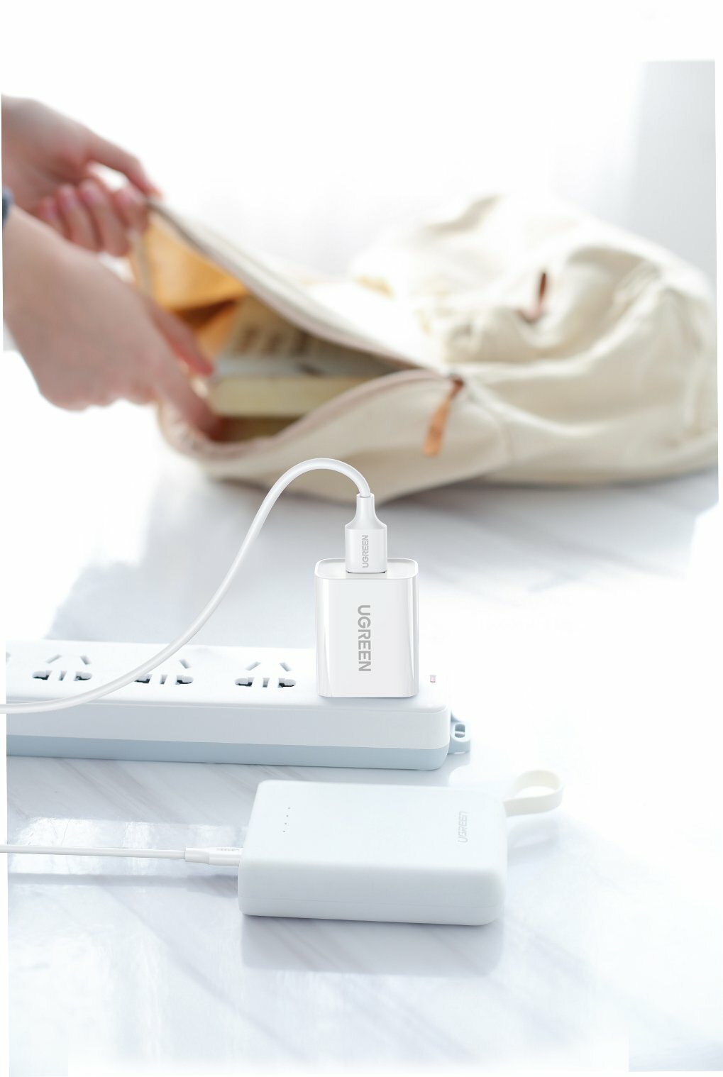 Кабель UGREEN US289 (60140) USB 2.0 A to Micro USB Cable Nickel Plating. Длина: 0,5м Цвет: белый — фото 1