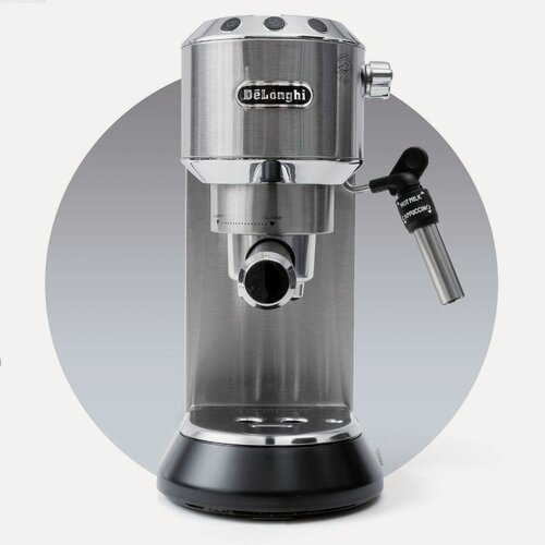 Изображение товара Кофеварка DeLonghi Dedica EC685. M, рожковая, серебристый / металлик