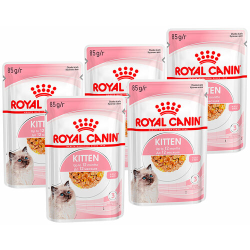 ROYAL CANIN KITTEN для котят в желе пауч 85 гр 85 гр х 5 шт