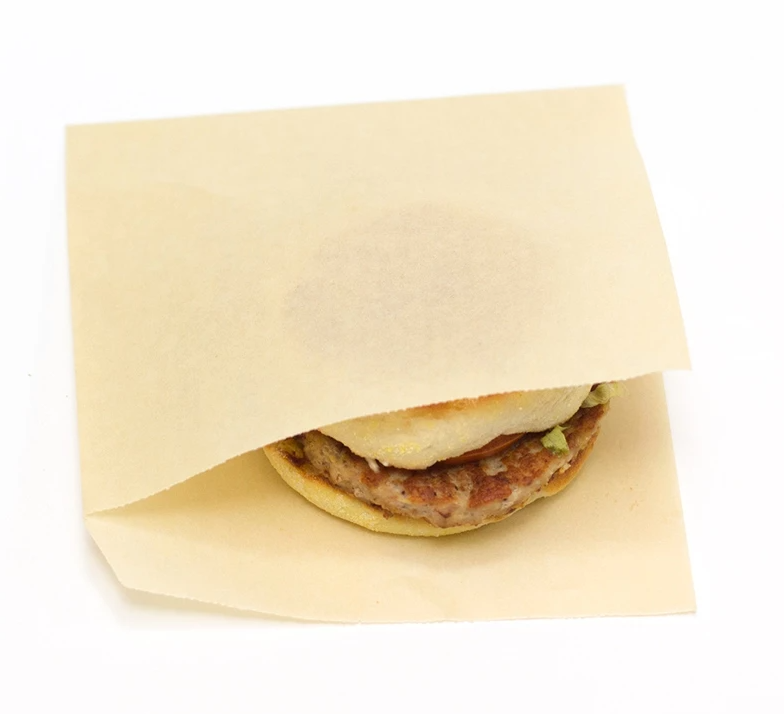 Уголок бумажный для гамбургеров 155х170мм ВПМ-40г. бежевый уп/100шт