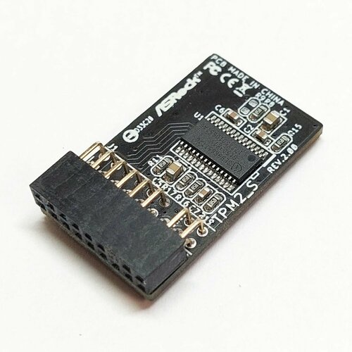 Модуль безопасности TPM 2.0 ASRock TPM2-S (разъем 18-1 pin), интерфейс LPC