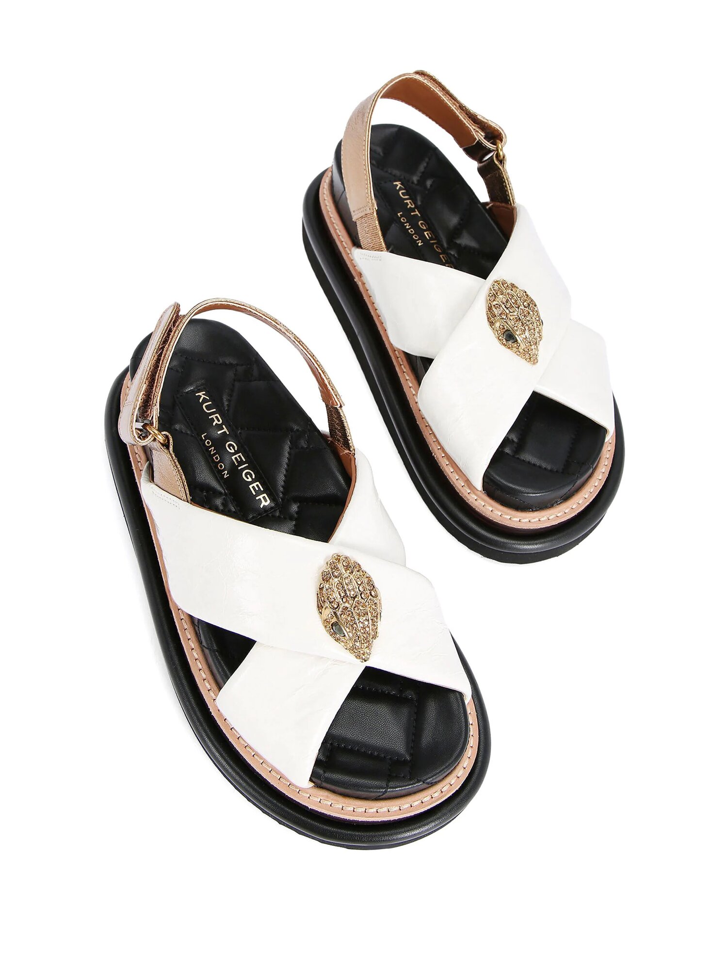 Босоножки KURT GEIGER Orson, размер 36 EU, серебристый