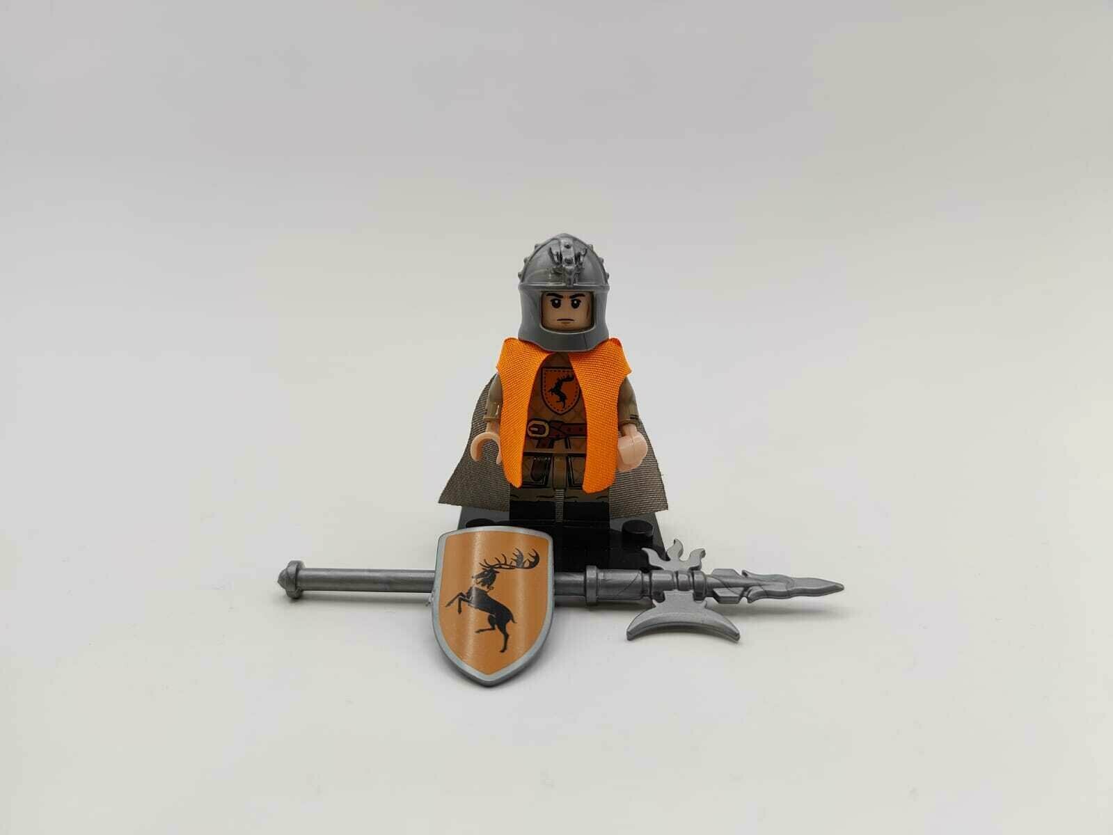 Минифигурка «Алебардист Баратеонов», фигурка из коллекции "Войска домов" из "Игры престолов", совместима с конструкторами Lego