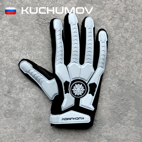 Перчатки для турника WORKOUT Z1 CyberPunk черно-белые утепленные, размер 8 / S