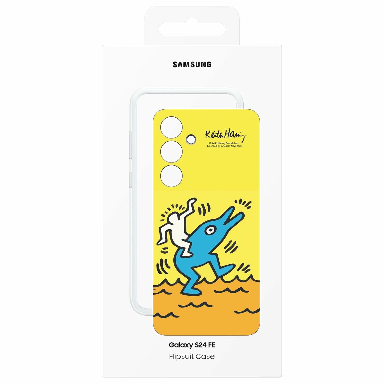Чехол Samsung Flipsuit Case S24 FE желтый — фото 1