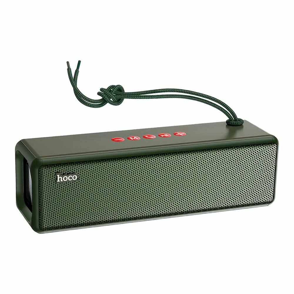 Беспроводная Bluetooth колонка HOCO HC3 Bounce BT5.0, 2x5W, AUX/TWS/FM/microSD/USB, IPX4 (зелёный)