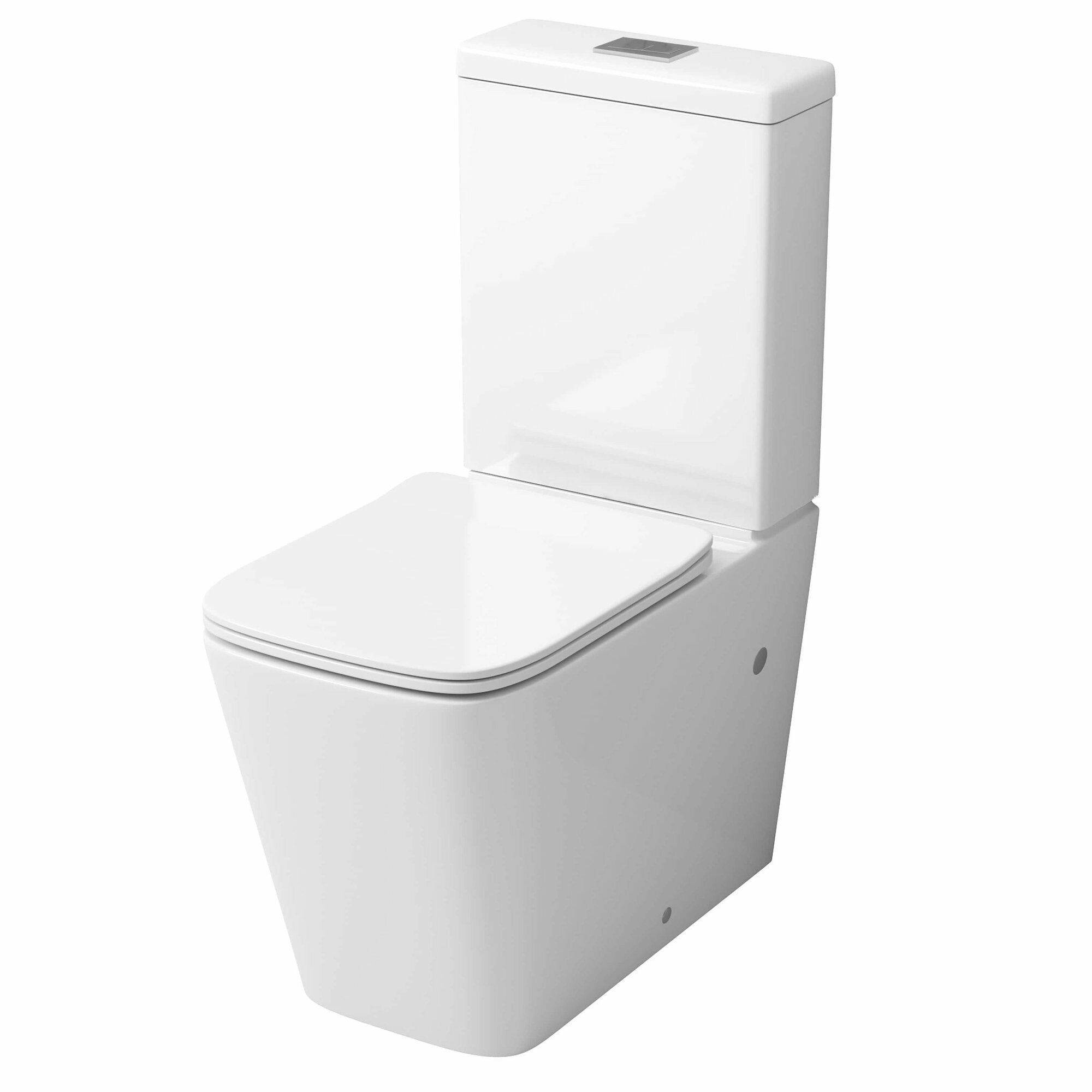 Унитаз напольный Grossman GR-4445S (640х360х830) безободковый белый с тонкой крышкой микролифт2 места