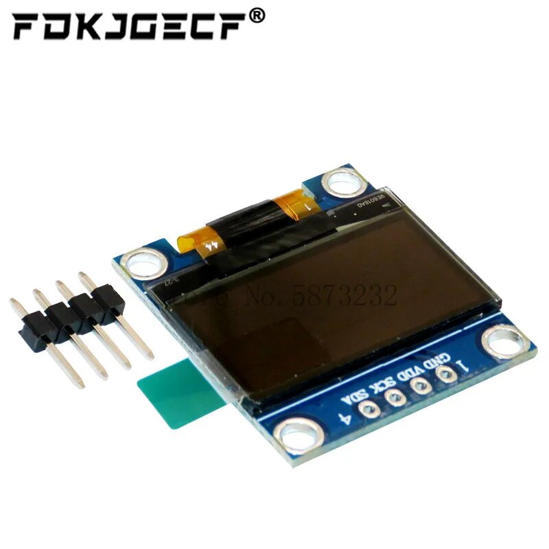 Последовательный белый модуль дисплея oled IIC 128X64 I2C SSD1306 0,96 плата с ЖК-экраном GND VDD SCK SDA для Arduino, 12864 дюйма, Blue
