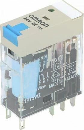 Реле OMRON G2R-2-SNDI-DC24 электромагнитное DPDT Uобмотки 12ВDC 5A/250ВAC 5A/30ВDC 1 шт