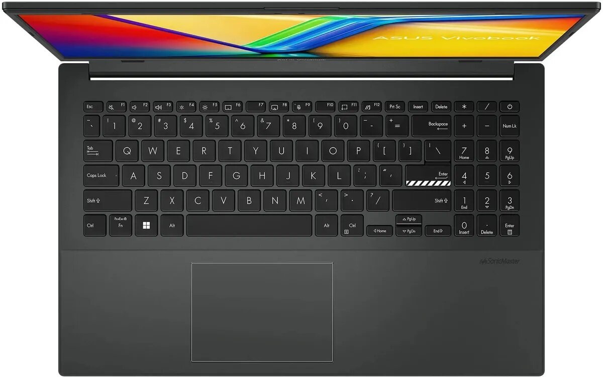 Ноутбук ASUS VivoBook Go 15 E1504GA-BQ561 90NB0ZT2-M00Y00 (15.6", N-Series N100, 8Gb/ SSD 256Gb, UHD Graphics) Черный - фото №5