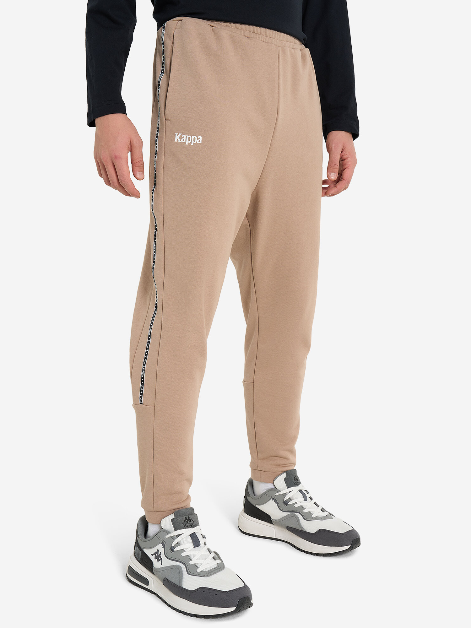 Брюки Kappa, размер 52-54, бежевый — фото 1