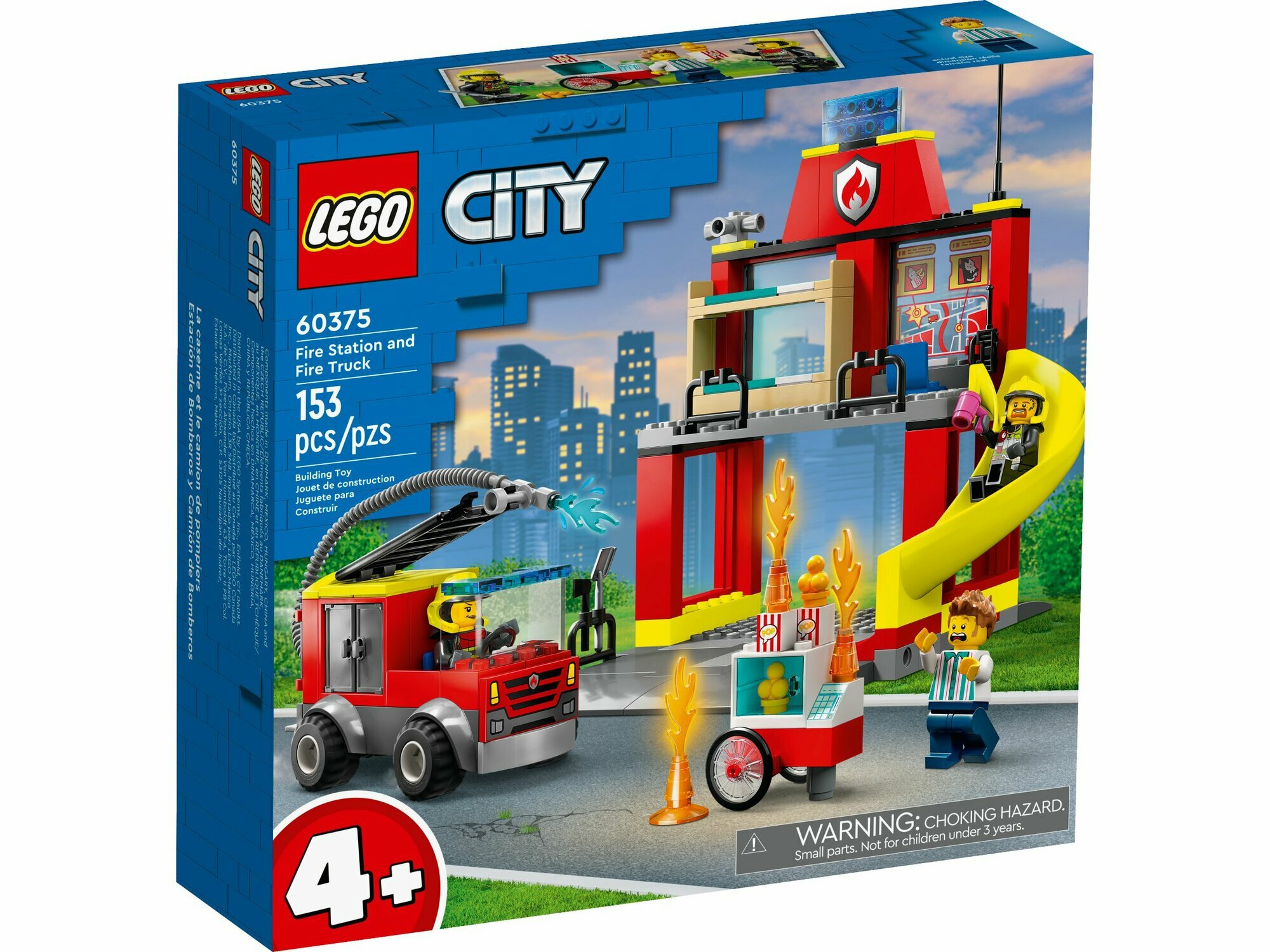 Конструктор LEGO City 60375 Пожарная часть и пожарная машина, 153 дет.