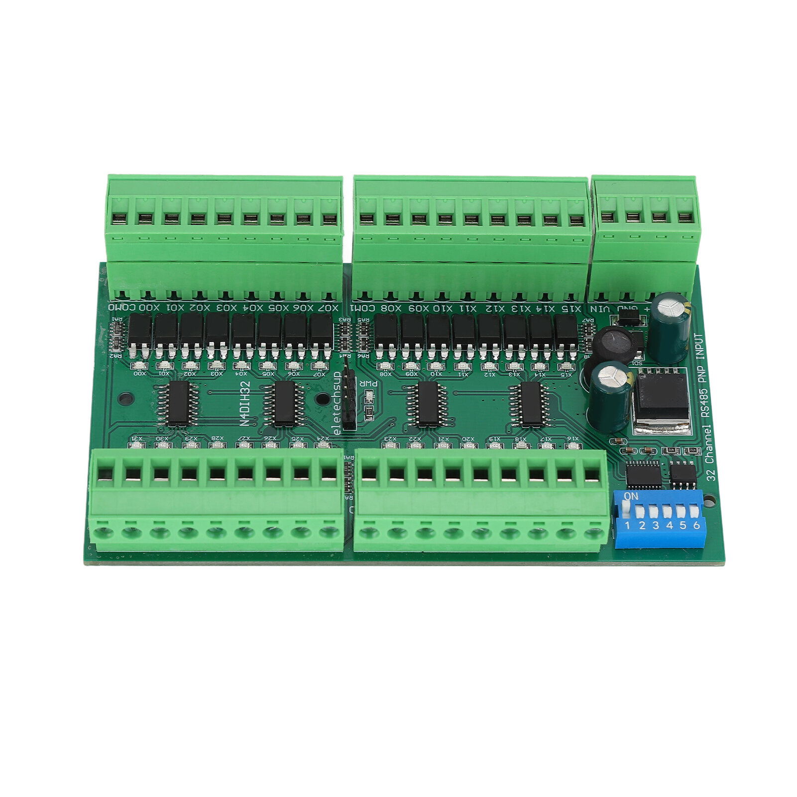 RS485 Входной контроллер 32 канала DIN-рейка Изолированный PLC Переключатель Количество Платы Приобретения PNP Модуль Высокого уровня