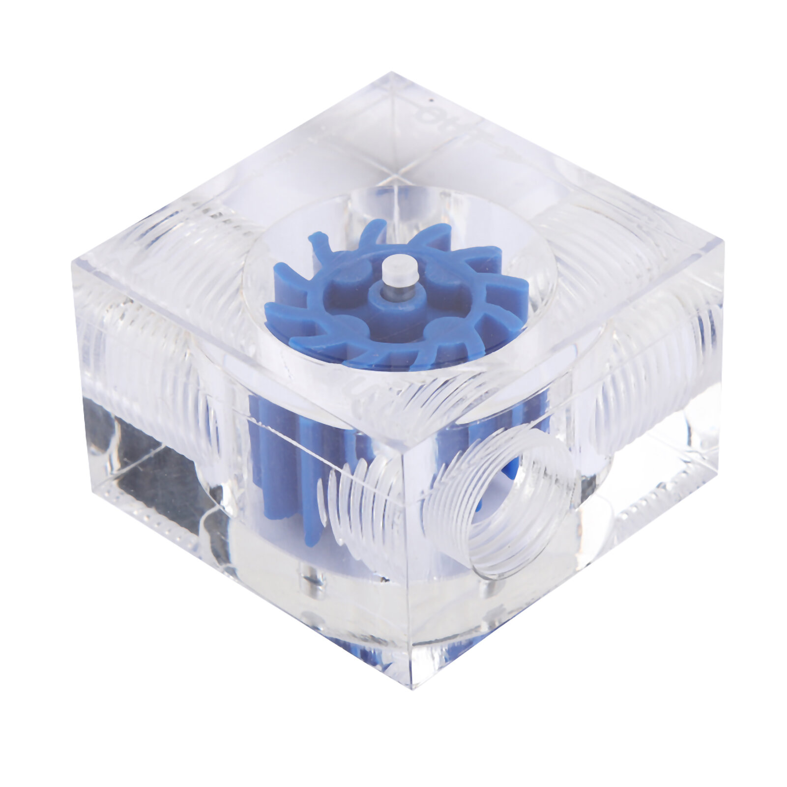 Прозрачный акриловый индикатор потока охлаждающей жидкости с резьбой G1/4 для системы водяного охлаждения ПК аксессуар синего цвета LSJ PM3