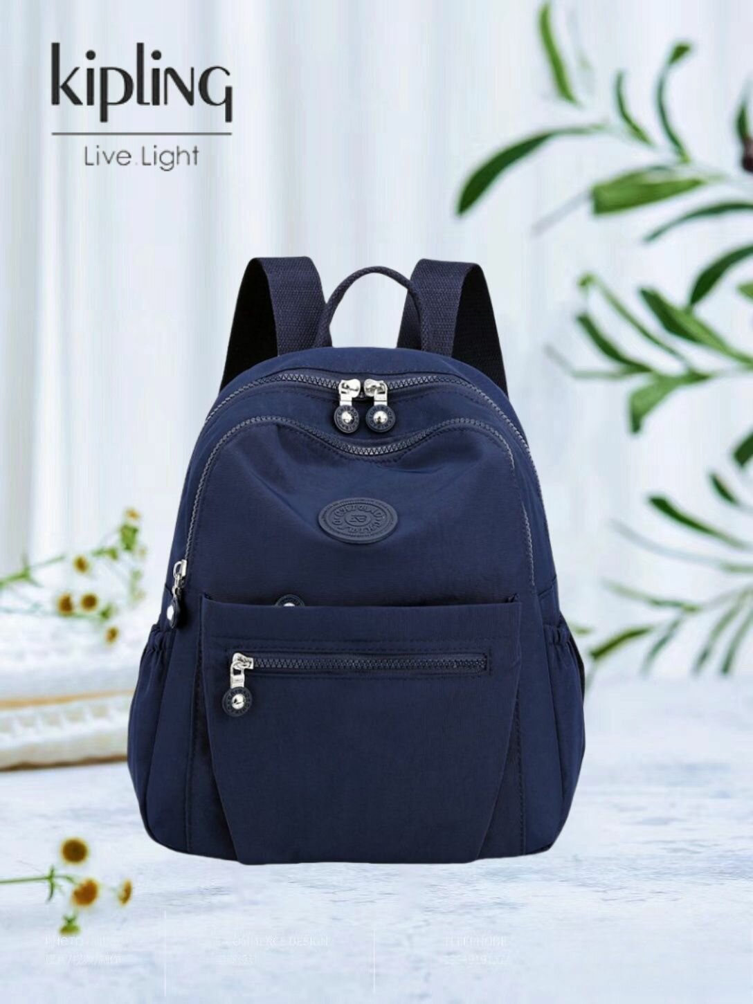 Kipling женский рюкзак 2024 Новая мода для путешествий модный легкий универсальный повседневный рюкзак из ткани Оксфорд