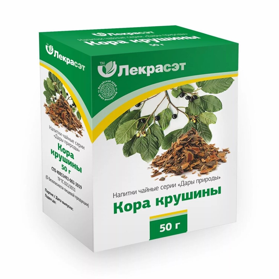 Картинки Крушина кора, 50 грамм (Лекра-Сэт) (производство Алтай) (Cortex Frangulae)