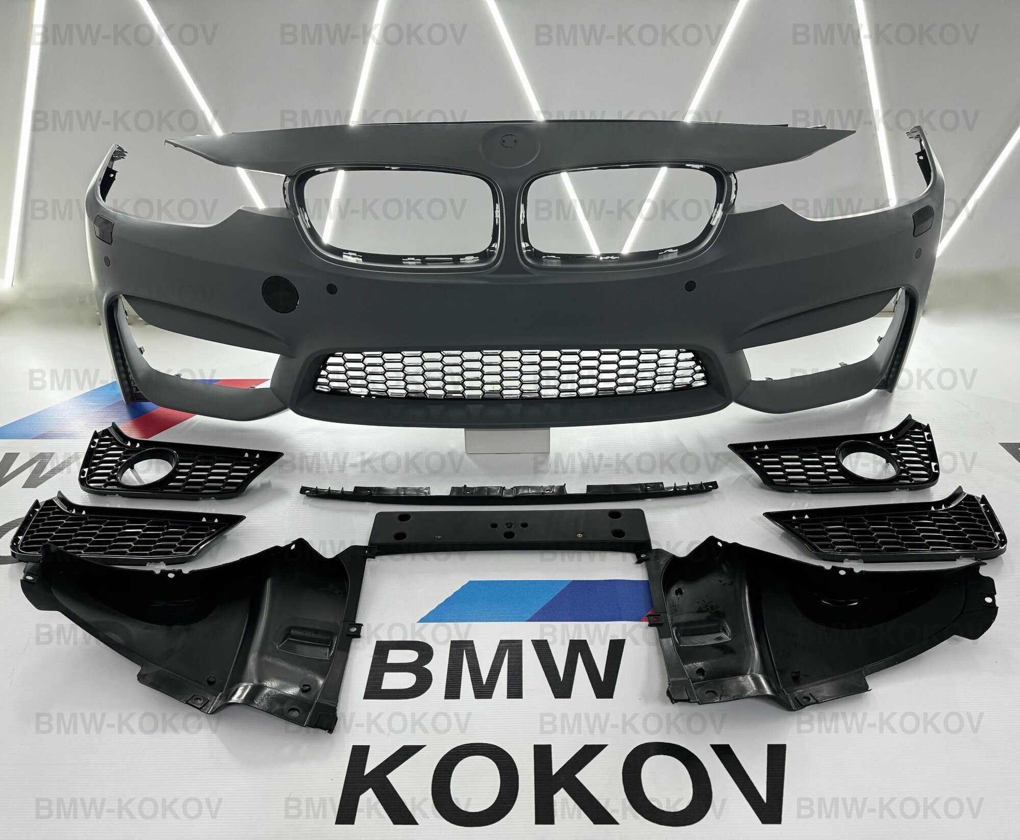 Передний бампер в стиле М3 Млук на BMW F30