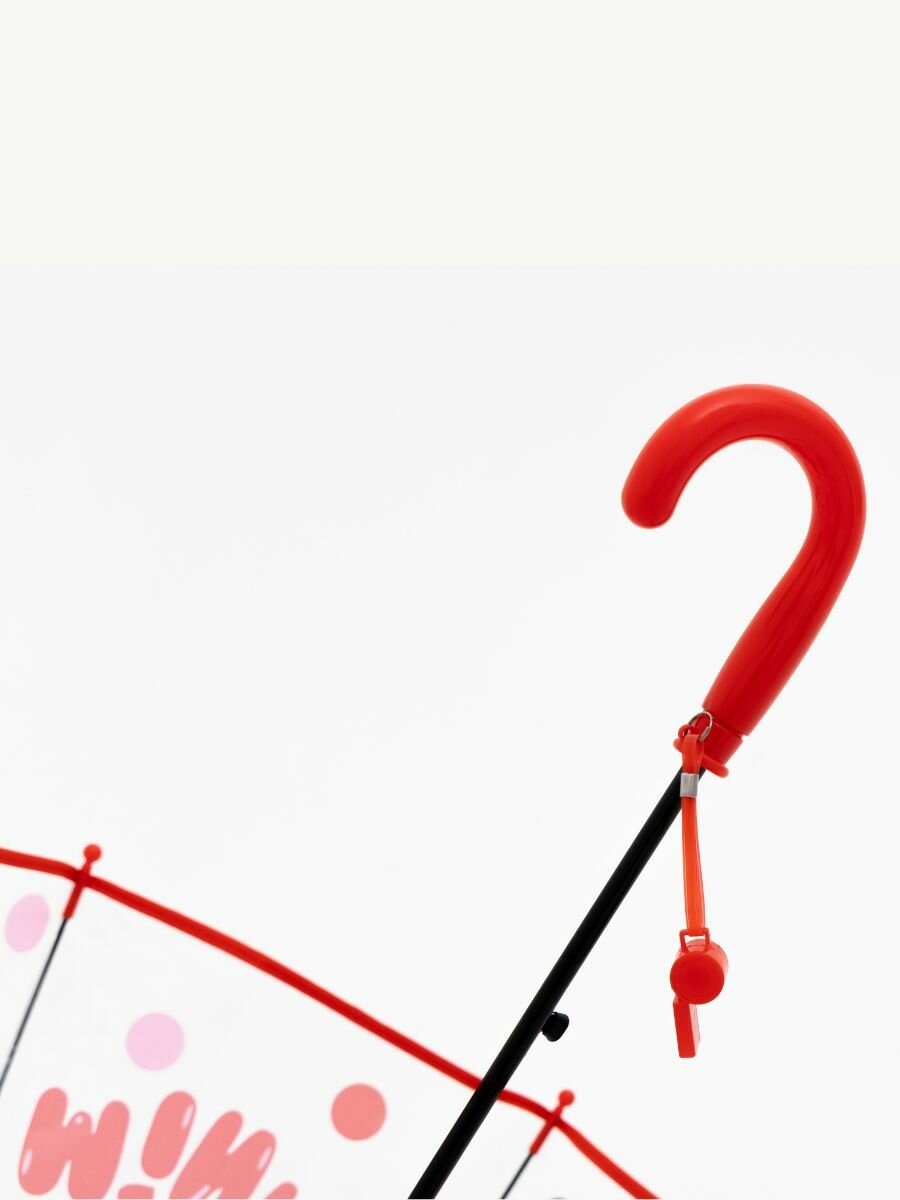 Зонт-трость , красный/черный/белый — фото 1